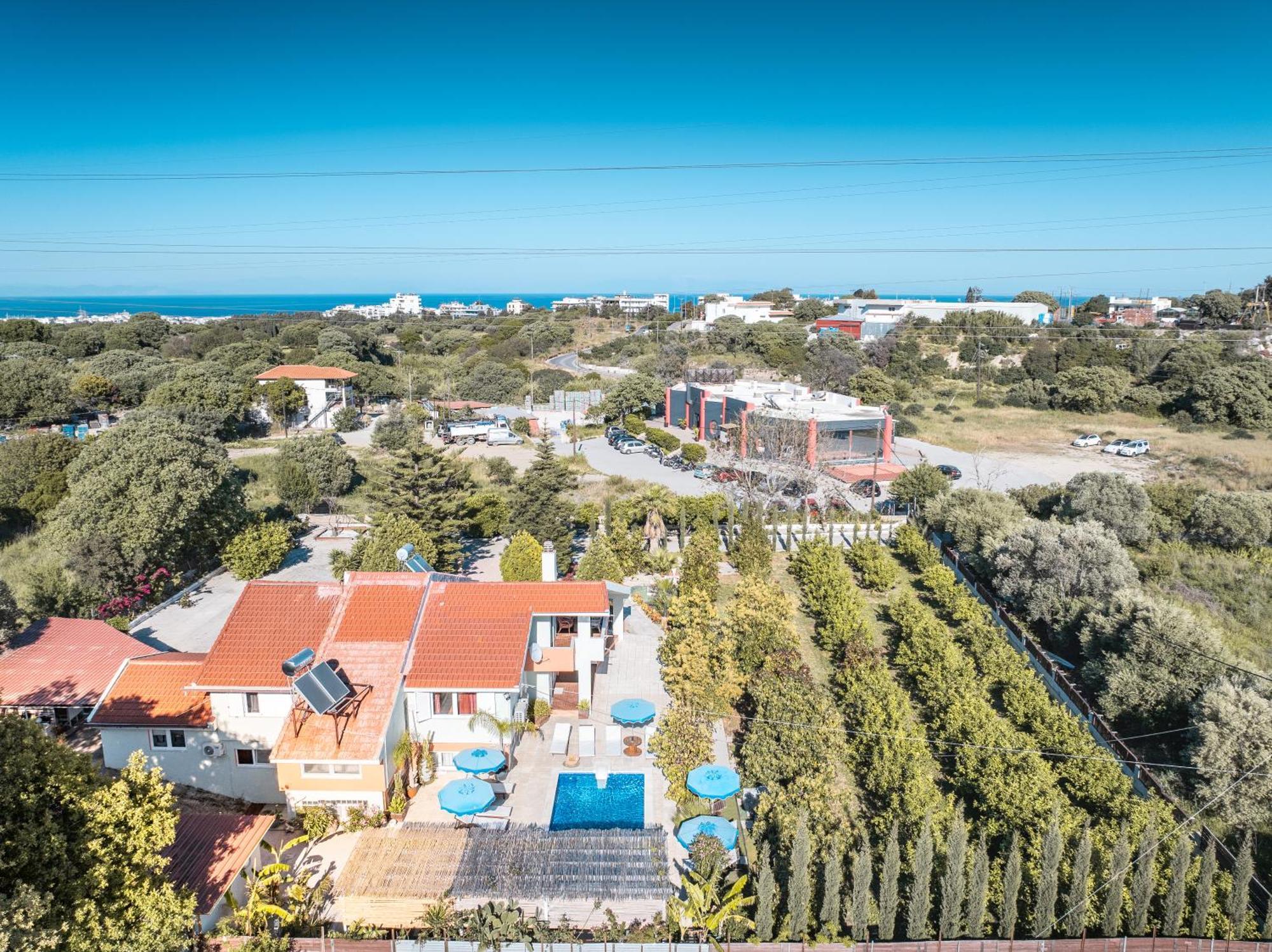 Artzy Villa Rhodes City Exterior photo